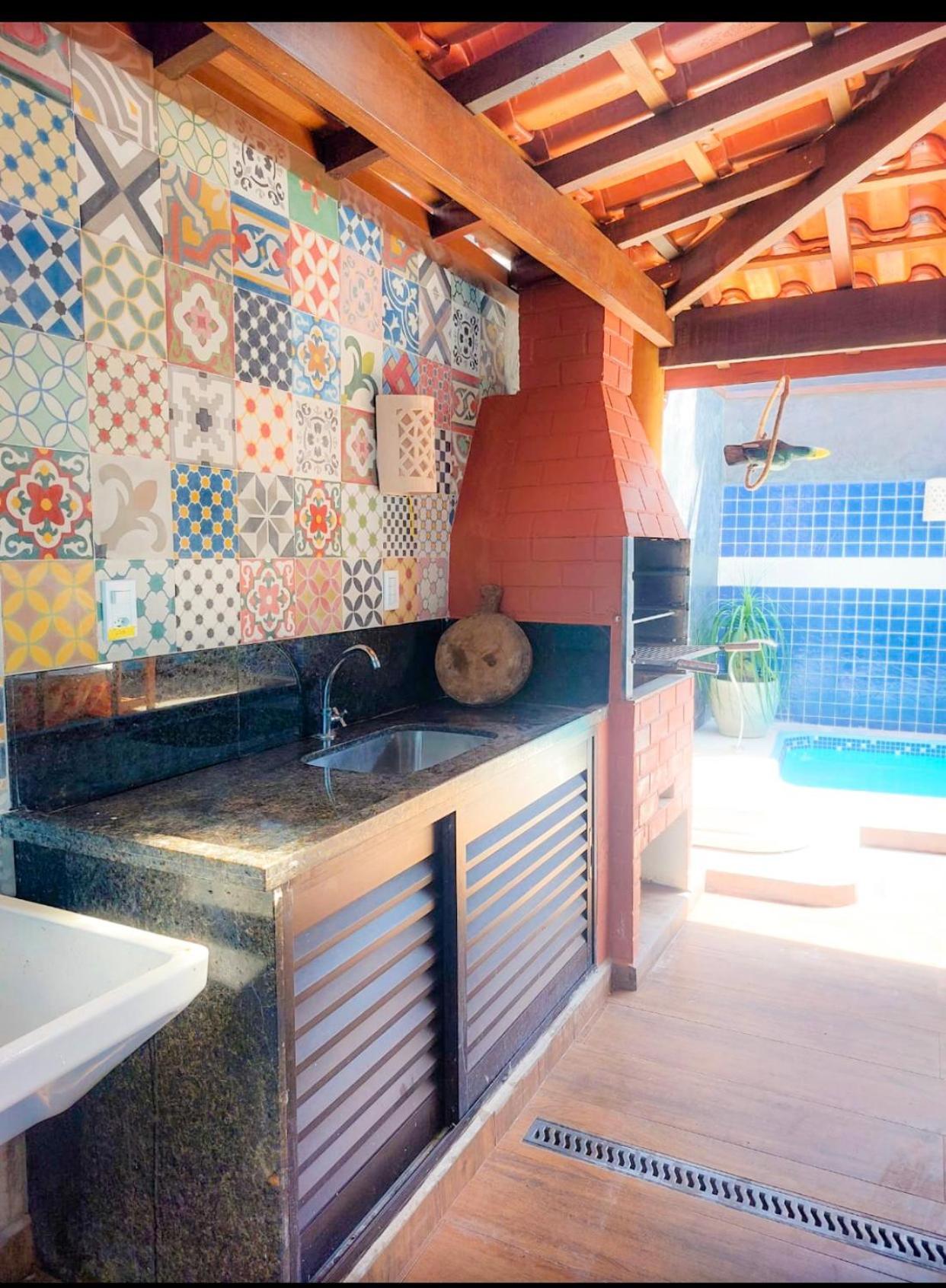 Casa Azul Piscina Nas Toninhas Casa de férias