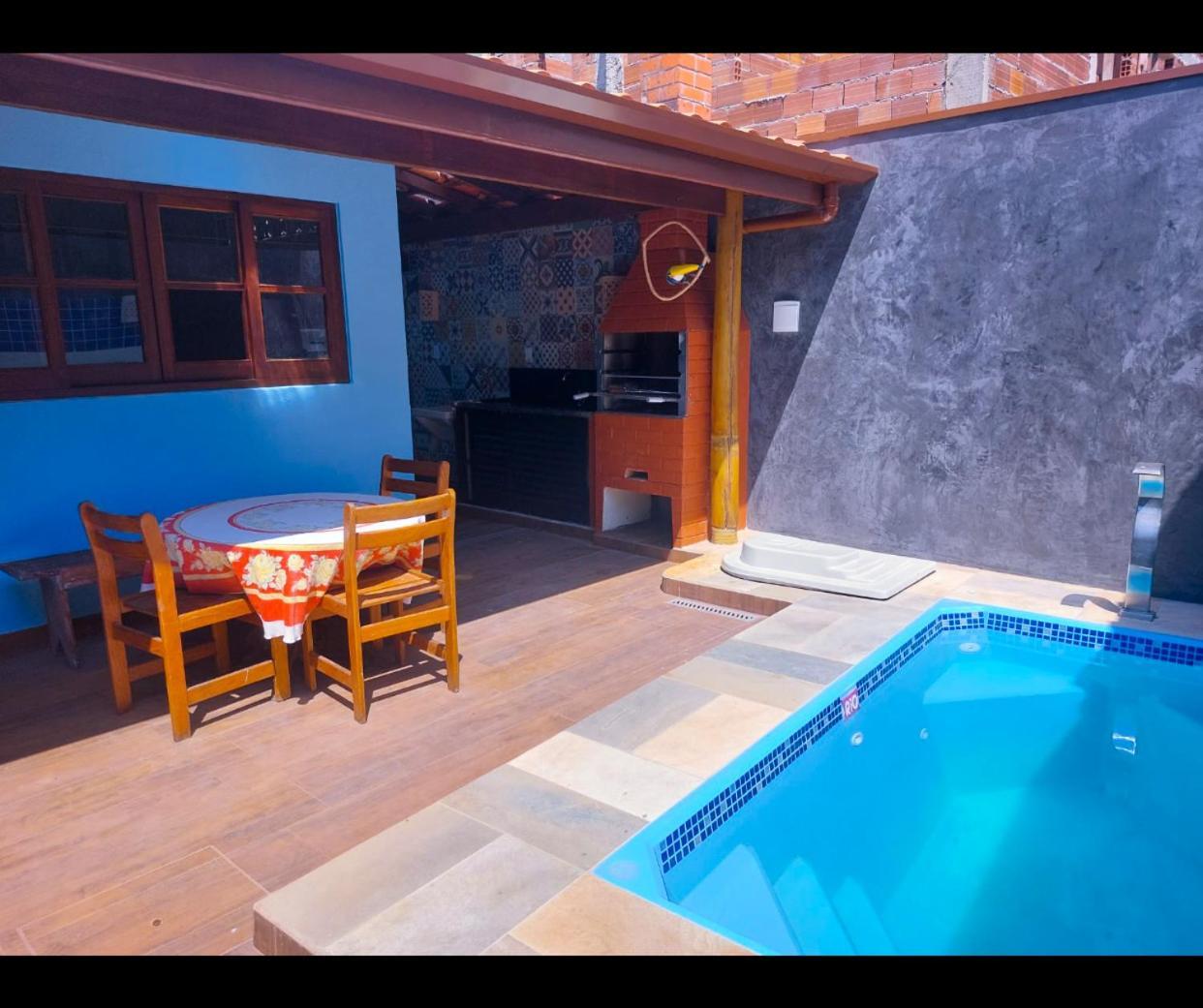 Casa de férias Casa Azul Piscina Nas Toninhas Ubatuba